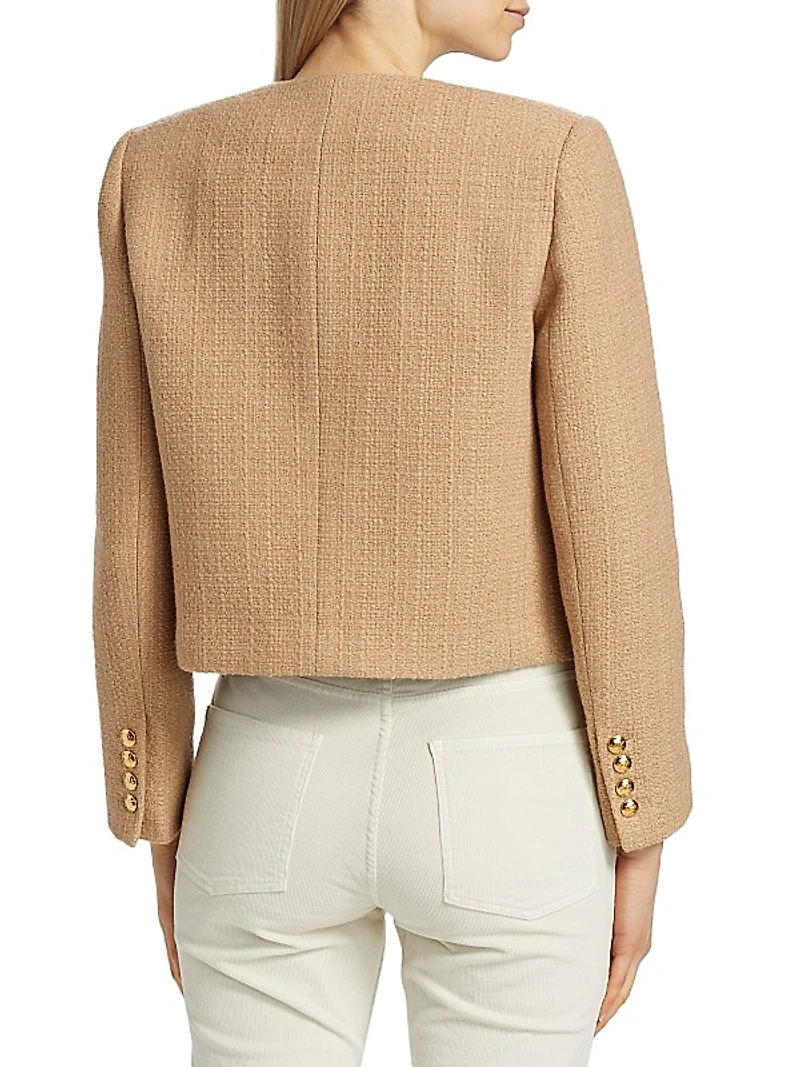 Paige Cropped Bouclé Jacket