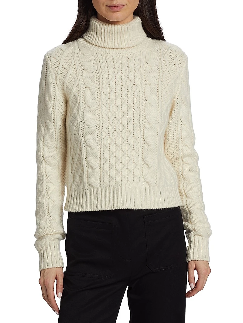 Andrina Cable-Knit Turtleneck