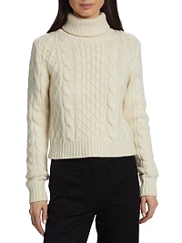 Andrina Cable-Knit Turtleneck