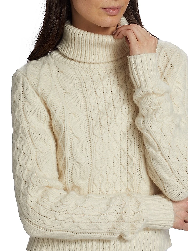 Andrina Cable-Knit Turtleneck