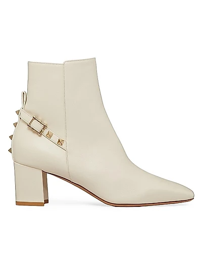 Rockstud Nappa Ankle Boots