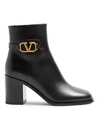 Vlogo Signature Calfskin Ankle Boots