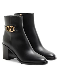 Vlogo Signature Calfskin Ankle Boots