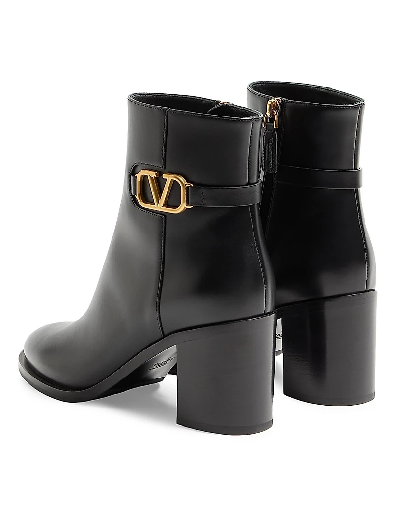 Vlogo Signature Calfskin Ankle Boots