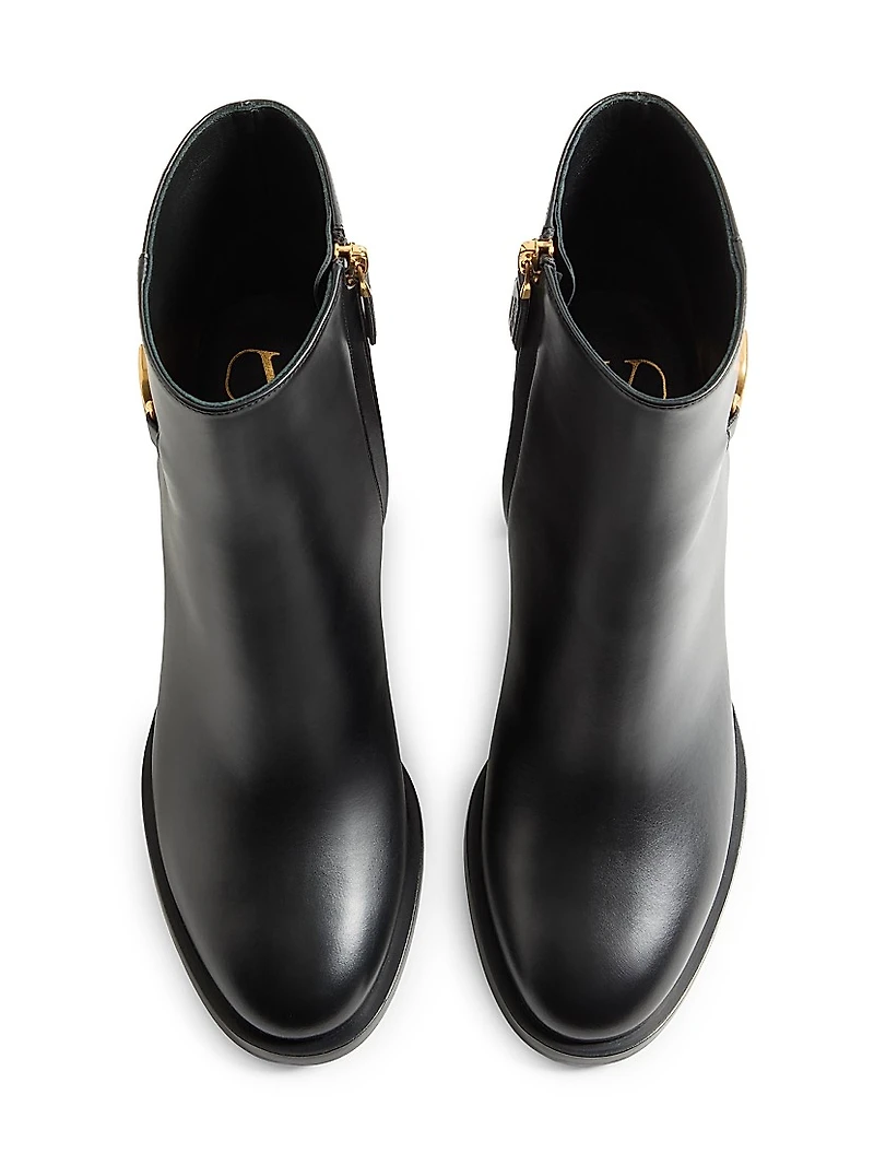 Vlogo Signature Calfskin Ankle Boots