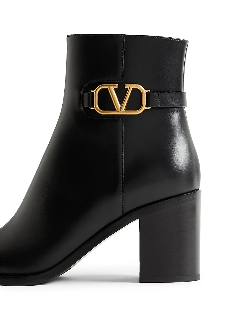 Vlogo Signature Calfskin Ankle Boots