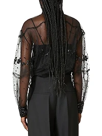 Tulle Illusione Embroidered Top