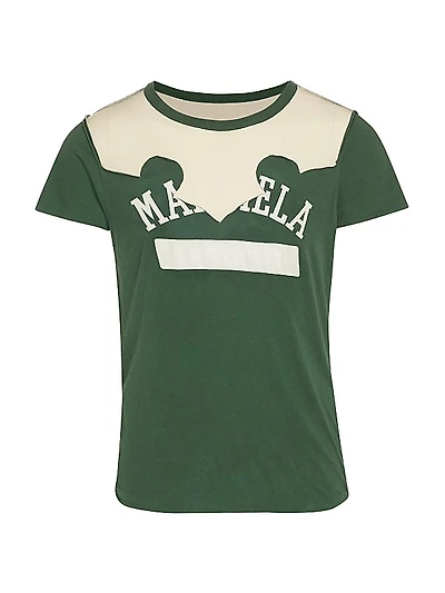 Deconstructed Cotton Logo T-Shirt