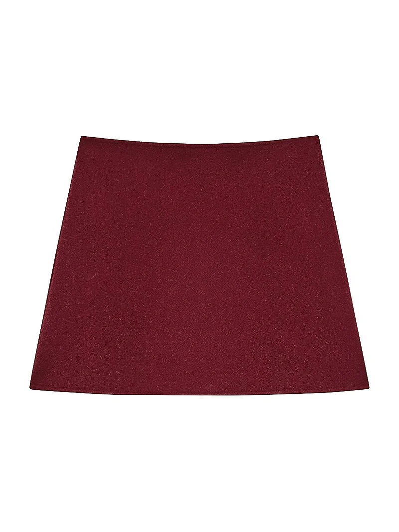 Wool-Cashmere Miniskirt