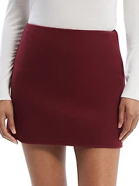 Wool-Cashmere Miniskirt