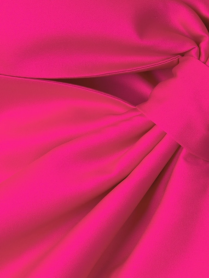 Strapless Bow Midi-Dress