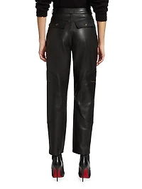 Racer Taper Leather Pants