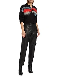 Racer Taper Leather Pants