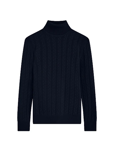 Wool-Blend Turtleneck Sweater