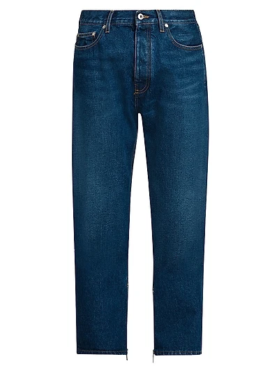 Arrow Zipper Medium Blue Skate Jeans