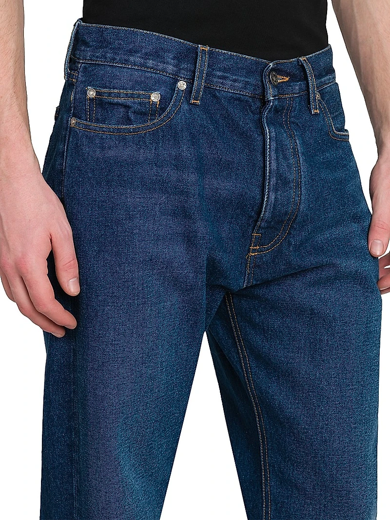 Arrow Zipper Medium Blue Skate Jeans