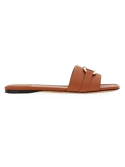 Leah Leather Gancini Sandals