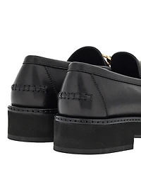 Maryan Leather Lug-Sole Loafers
