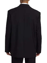 Oversized-Fit Wool-Blend Blazer