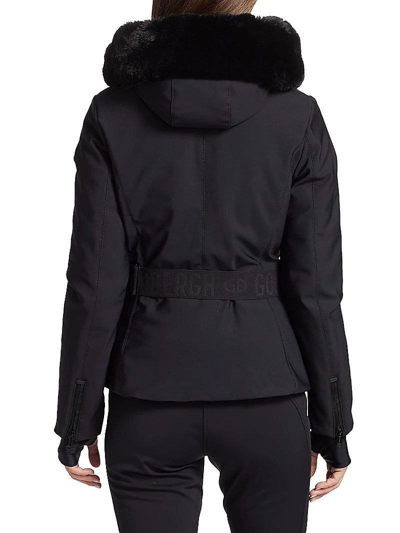 Hida Belted Hood Shell Ski Jacket