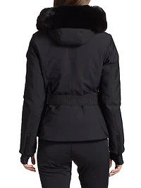 Hida Belted Hood Shell Ski Jacket