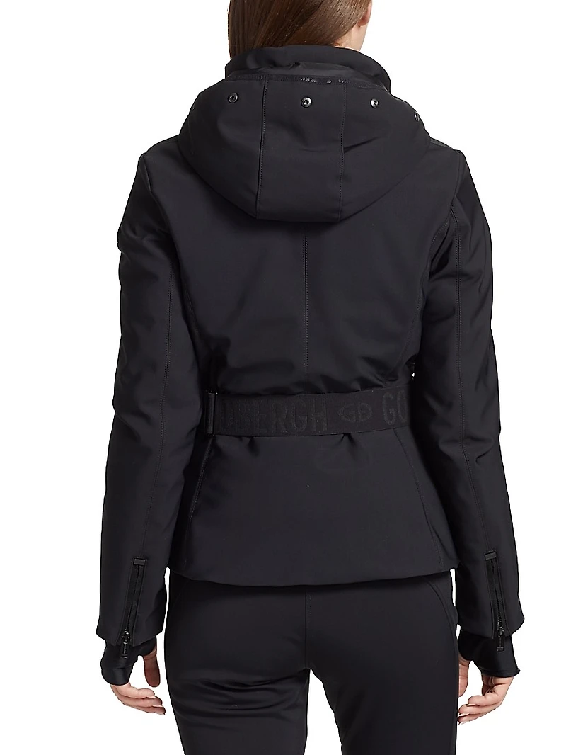 Hida Belted Hood Shell Ski Jacket