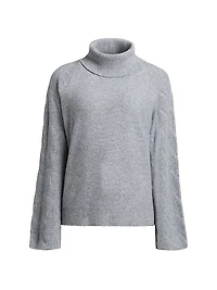 Mohair-Blend Turtleneck Sweater