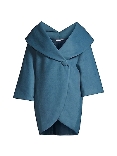 Wool Cocoon Coat