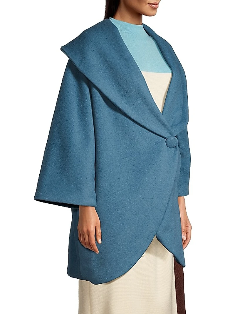 Wool Cocoon Coat