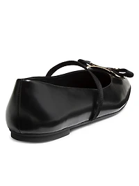 Zina Leather Ballet Flats
