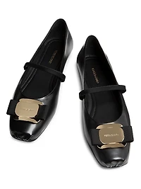 Zina Leather Ballet Flats