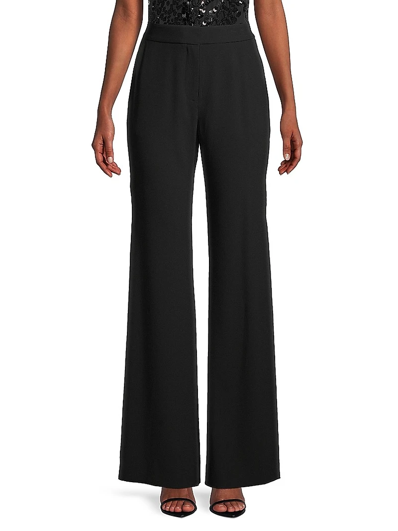 Lydia Crepe Flared Pants