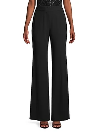 Lydia Crepe Flared Pants