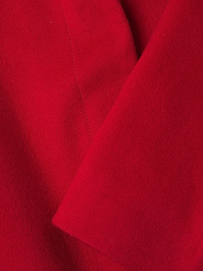 Wool-Cashmere Stand Collar Coat