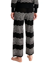 Sugar Chevron-Knit Wool-Cashmere Pants