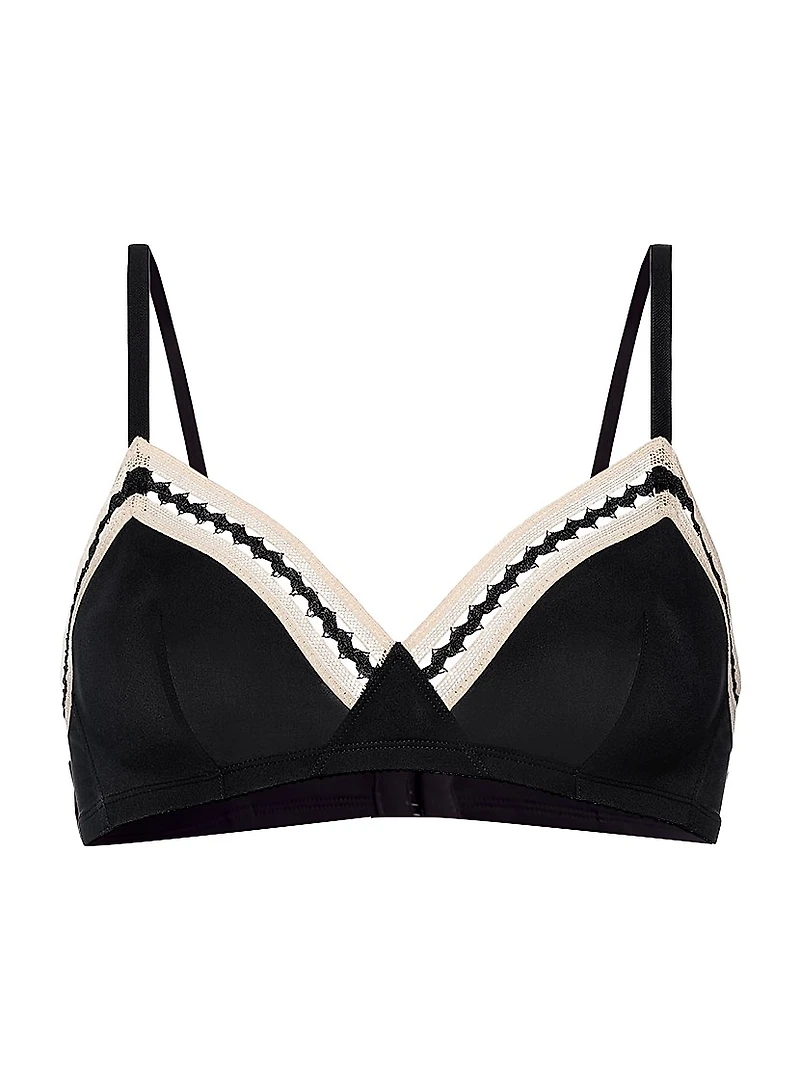 Slalom Jersey Wireless Triangle Bralette