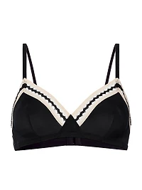 Slalom Jersey Wireless Triangle Bralette