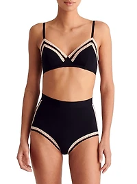 Slalom Jersey Wireless Triangle Bralette