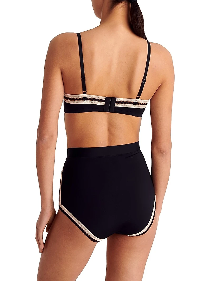 Slalom Jersey Wireless Triangle Bralette