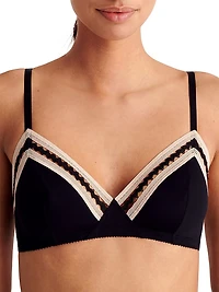 Slalom Jersey Wireless Triangle Bralette