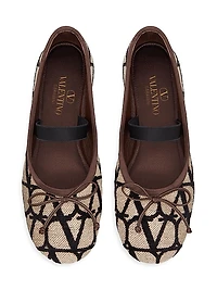 Ballerina Flats in Toile Iconographe