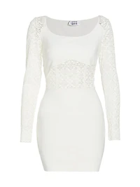 SIMKHAI x Wolford Lace-Panel Minidress
