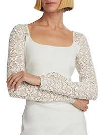 SIMKHAI x Wolford Lace-Panel Minidress