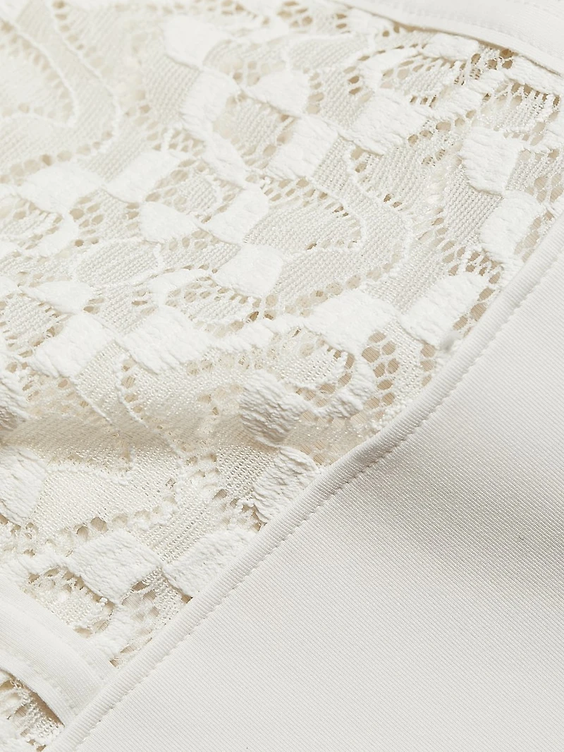 SIMKHAI x Wolford Lace-Panel Minidress