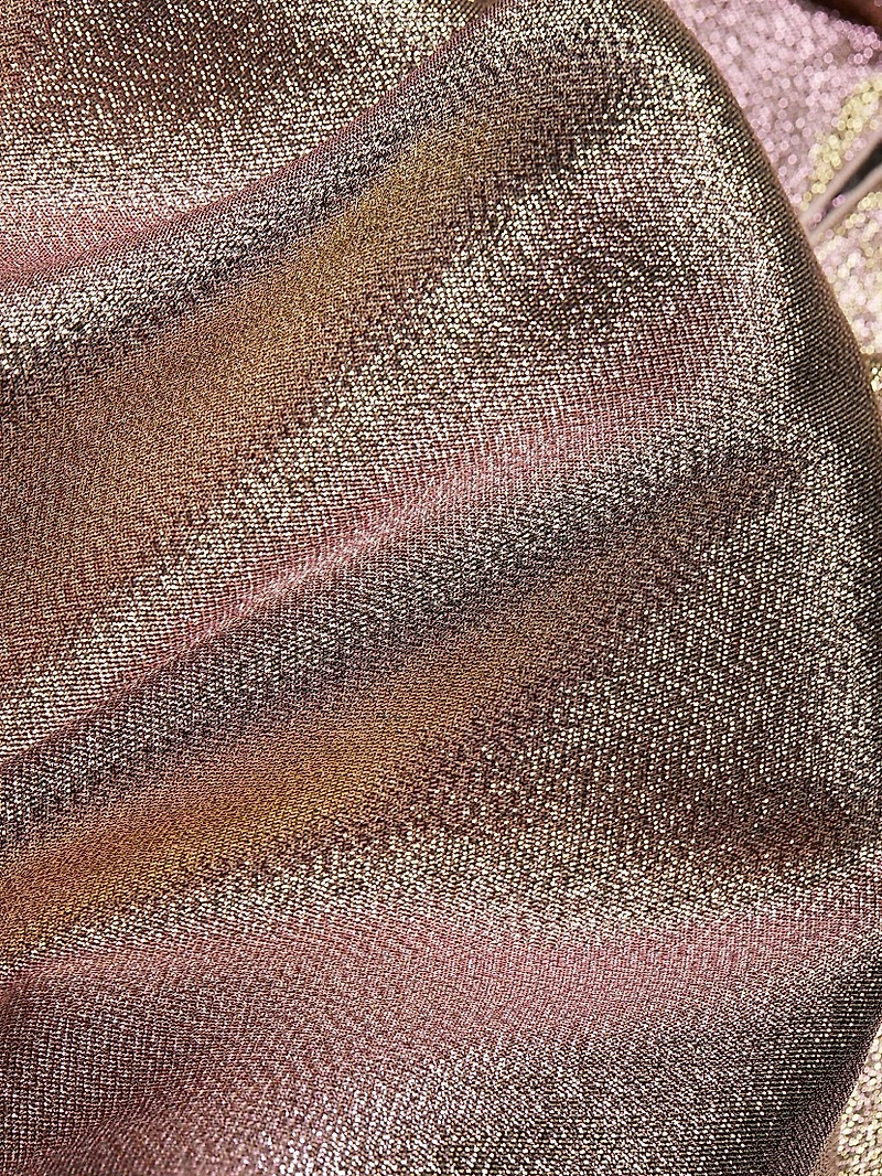 Fonda Metallic Puff-Sleeve Blazer Minidress