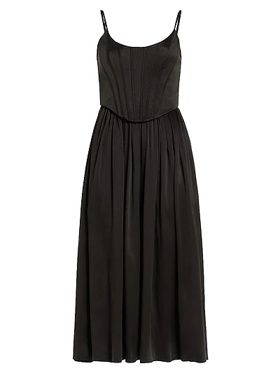 Silk Corset Dress