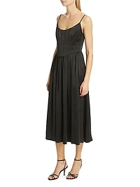 Silk Corset Dress