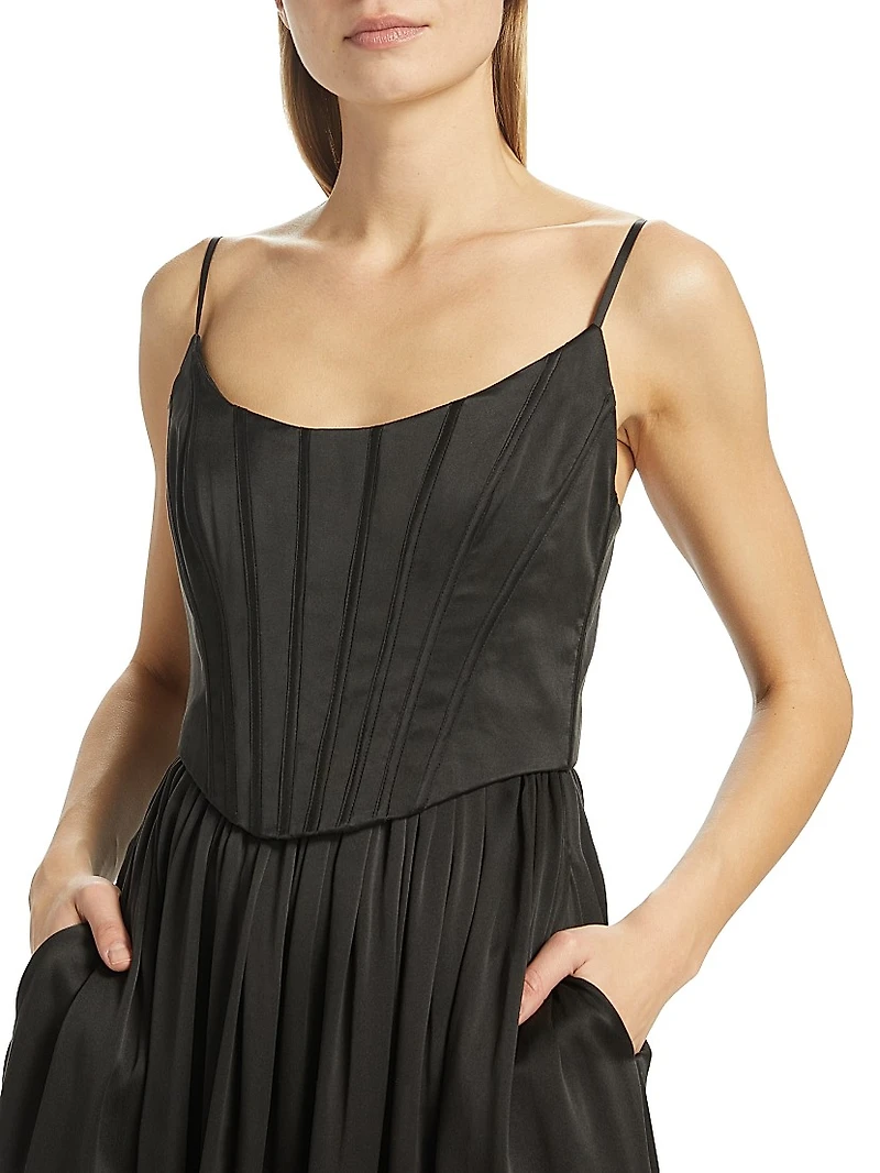 Silk Corset Dress