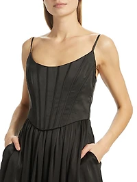 Silk Corset Dress