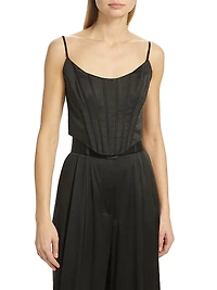 Silk Corset Top